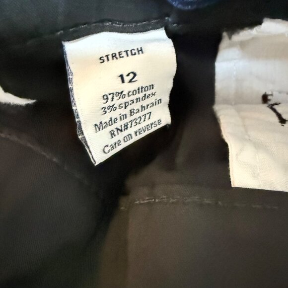 Croft & Barrow Womens Capri Pants Size 12 Black Stretch Crop Wide Leg Classic - Picture 3 of 14